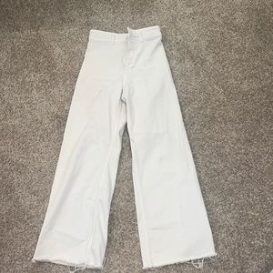 marine straight white jeans